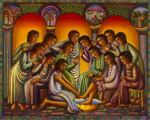 Washing of the Feet, Serigraph, 2000