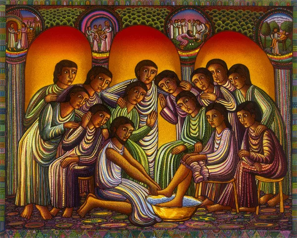 Washing of the Feet, Serigraph, 2000