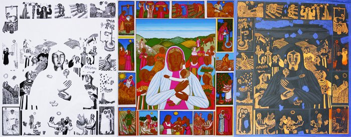 Ink drawing on mylar for color #10 (Transparent Orange),State Proof w/10 Colors (#10, Transparent Orange printed on 11/03/09), and Silk screen with the ink for color #10